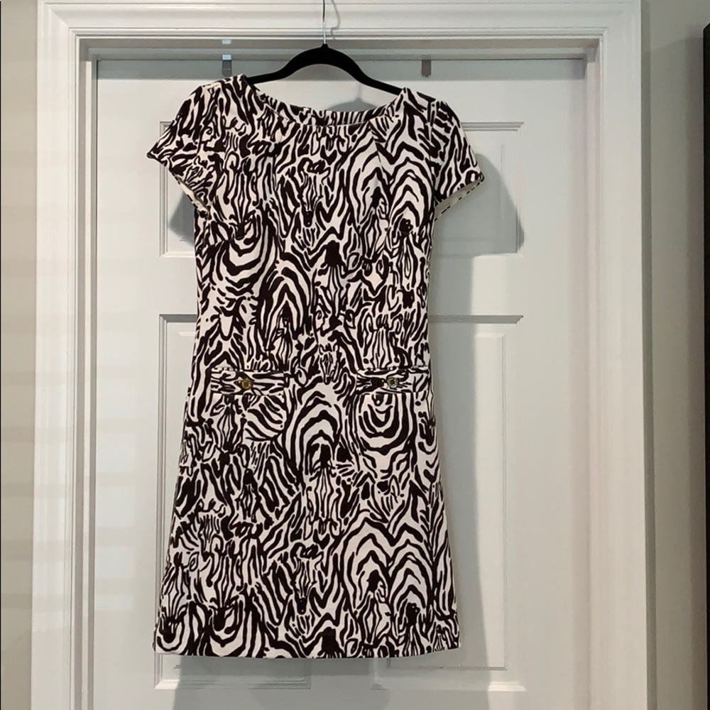 Lilly Pulitzer brown / white dress